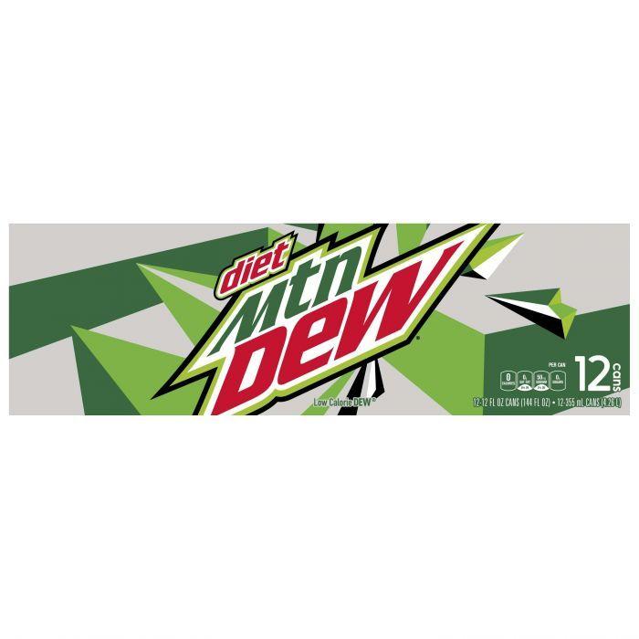 Diet Mountain Dew Logo - Diet Mountain Dew Soda 12 Oz Cans, 12 Pack