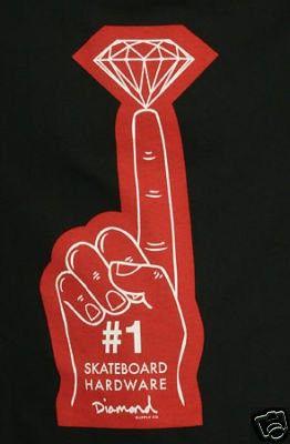 Finger Diamond Supply Co Logo - DIAMOND SUPPLY CO. NUMBER ONE FINGER NWT LRG SUPREME | #63864761