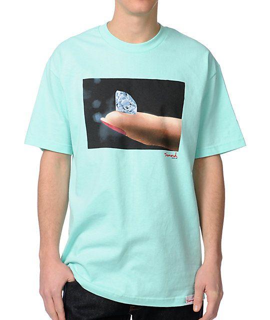 Finger Diamond Supply Co Logo - Diamond Supply Co Imprint Mint T-Shirt | Zumiez
