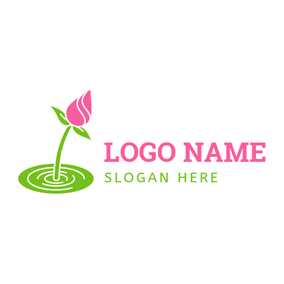 Bud Logo - Water and Pink Lotus Bud logo design | Flower Logo | Flower logo ...