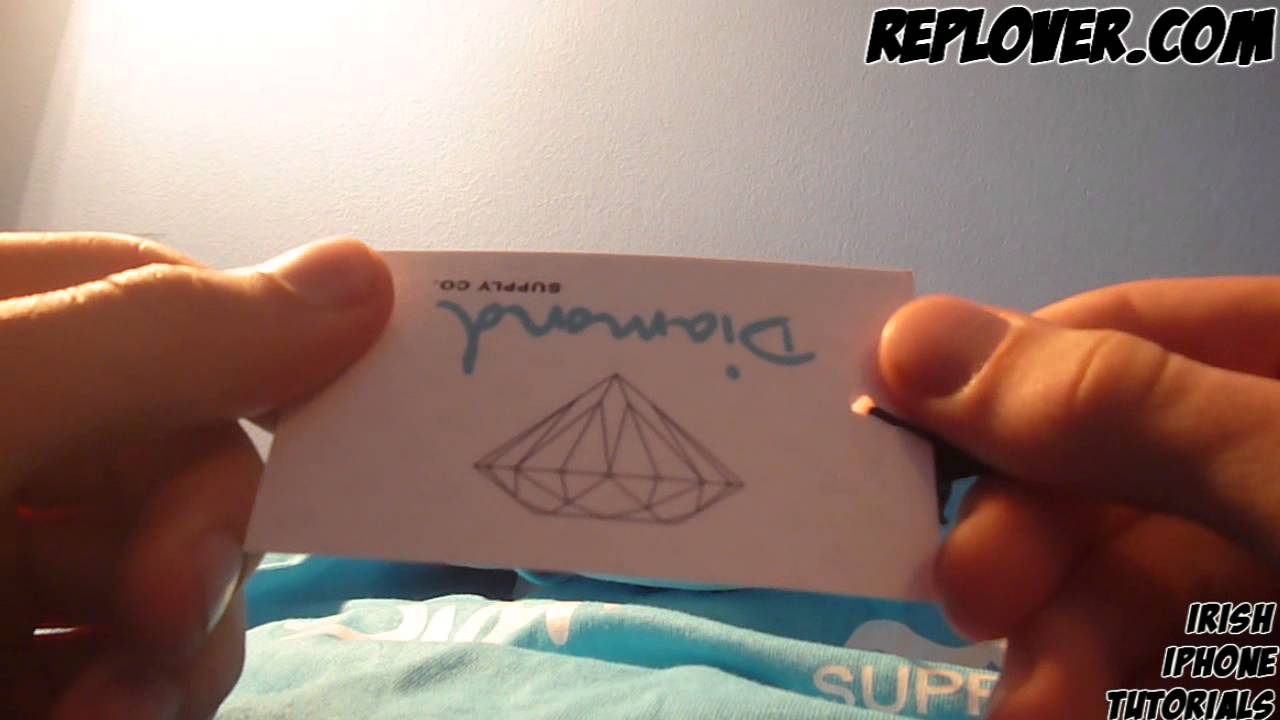 Finger Diamond Supply Co Logo - RepLover.com - Replica Diamond Supply Co T-Shirts Reivew - YouTube