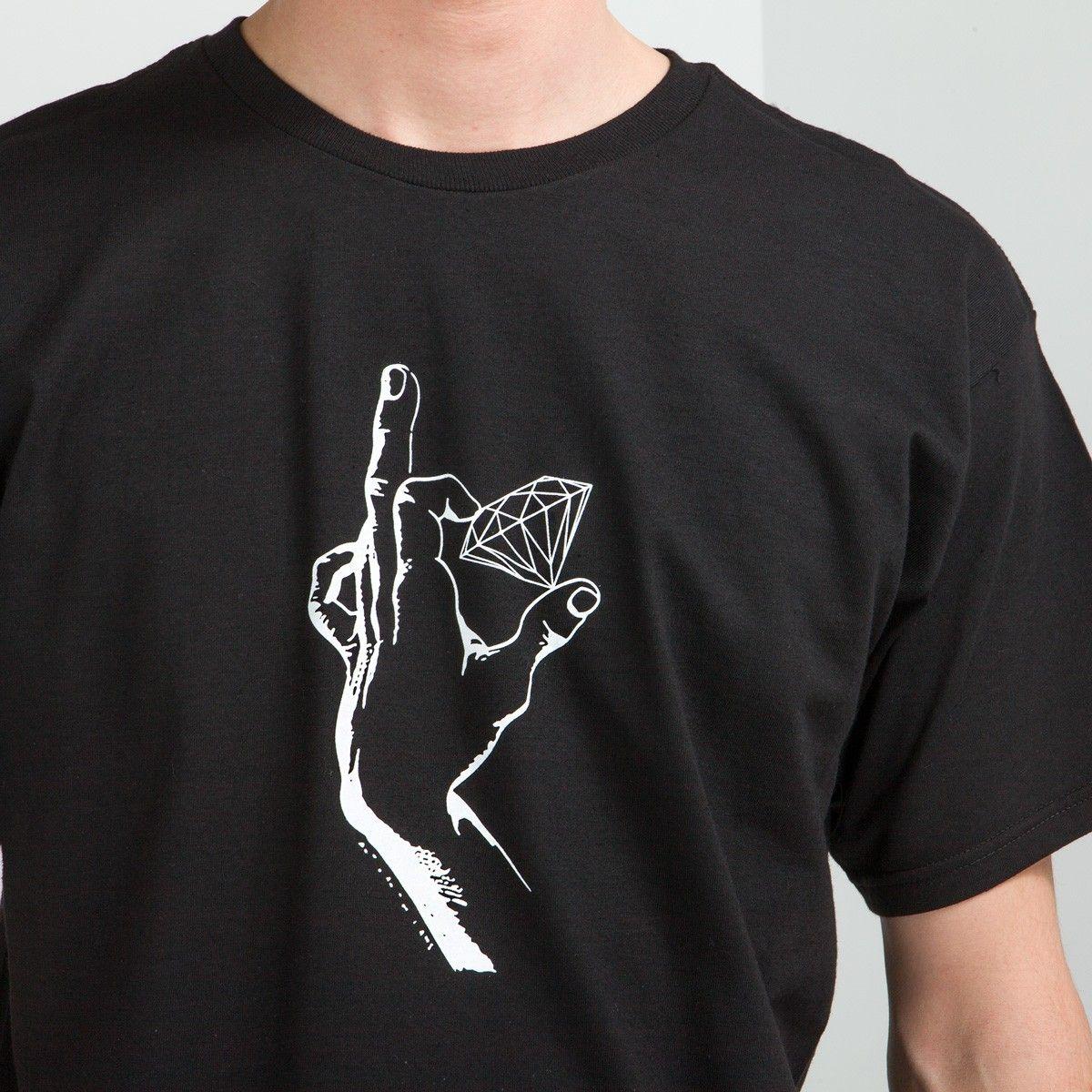 Finger Diamond Supply Co Logo - Diamond Supply Co. Sign Language T-Shirt - MEN - HotelShops