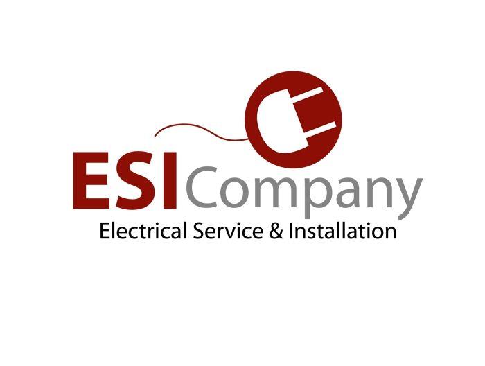 Electrical Service Logo - ESI Company. An Electrical Service & Installations company. Logo