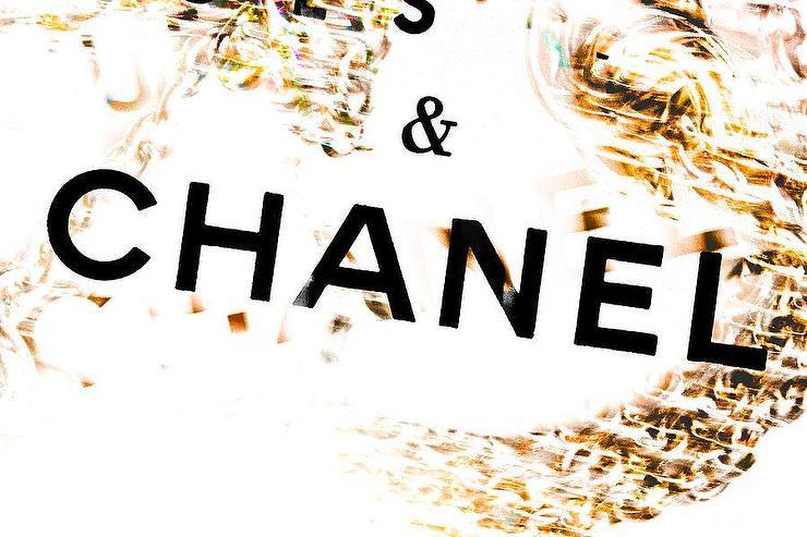 Black and Gold Chanel Logo - Chains Of Chanel Gold Photograph