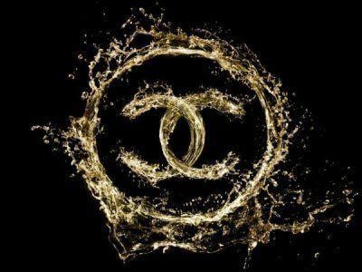 Black and Gold Chanel Logo - chanel uploaded