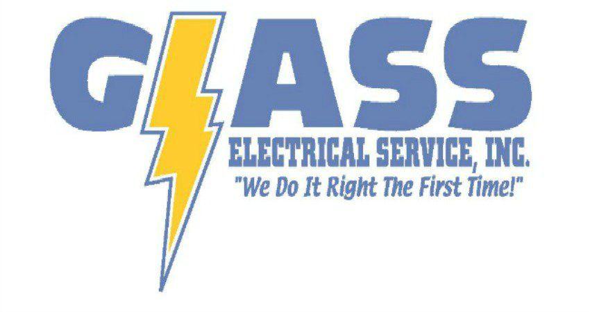 Electrical Service Logo - Glass Electrical Service. Electric. Bolivia, NC