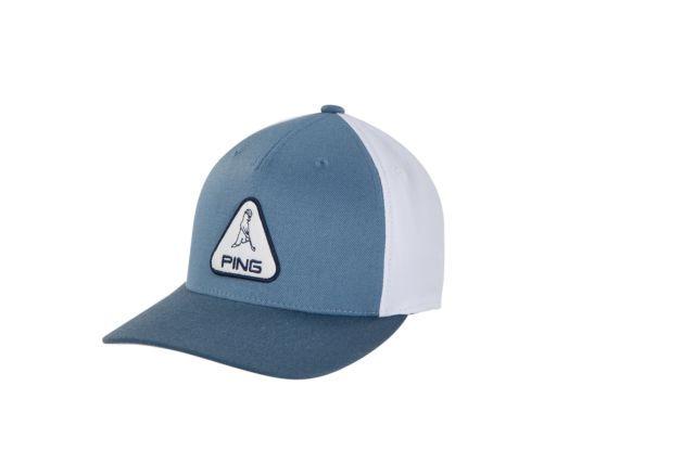 Mr. Ping Logo - Mr. Ping Patch Light Blue Adjustable Trucker Snapback Golf Hat