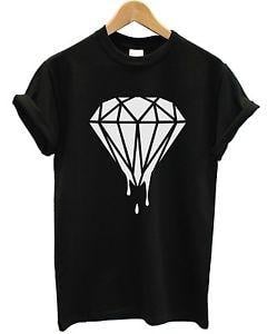 Dope Diamond Logo - DRIPPING DIAMOND T SHIRT HIPSTER TUMBLR LOGO SWAG FRESH DOPE TOP MEN ...