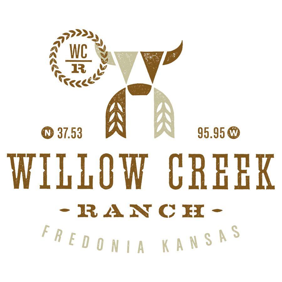 Cow Triangle Logo - Gardner Design - Willow Creek Ranch logo design for a Kansas ranch ...