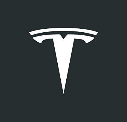 Tesla Logo - Amazon.com: Tesla Logo Macbook Laptop Car Die-cut Vinyl Decal (1.2 ...