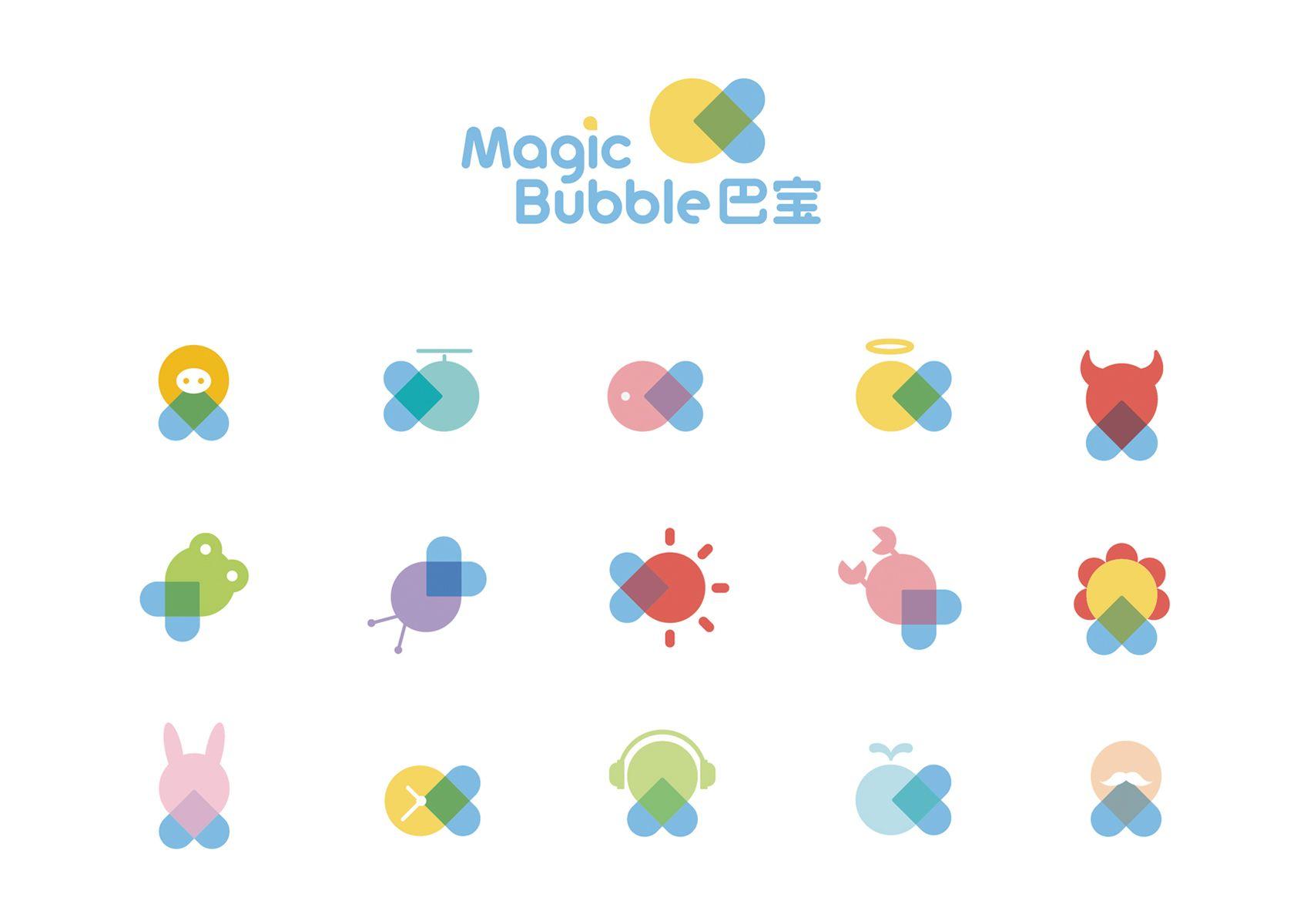Text Bubble Logo - Magic Bubble Brand Identity - Good Design