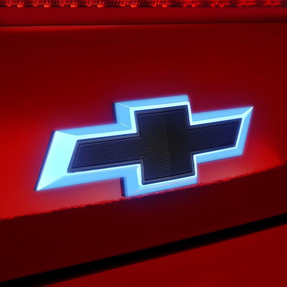 Red Chevy Logo - Oracle Lighting® 3260-003 - Illuminated Red Rear LED Emblem