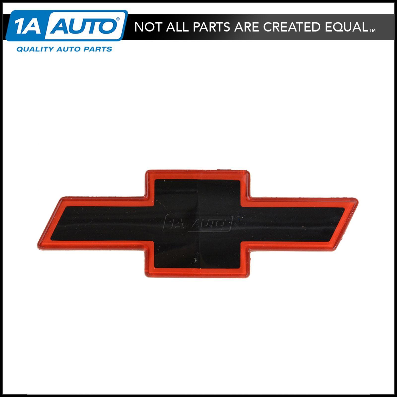 Red Chevy Logo - OEM 15607532 Grille Mounted Black & Red Bowtie Emblem for 89-93 ...