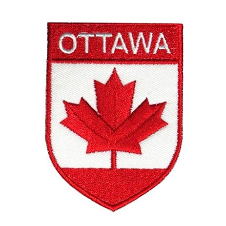 Tree with Red Shield Logo - Amazon.com : Red Shield Country Flag With Word OTTAWA Above 2 x 2