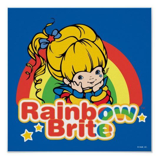 Rainbow Brite Logo - Classic Rainbow Brite | Rainbow Logo Poster | Zazzle.com