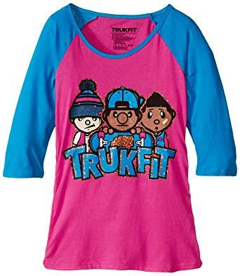 Big KR3W Logo - Trukfit Little Boys' Raglan Krew Logo Tee Shirt: Amazon.co.uk: Clothing