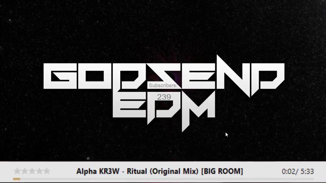 Big KR3W Logo - Live stream BIG ROOM/HARD HOUSE [GODSEND EDM] - YouTube