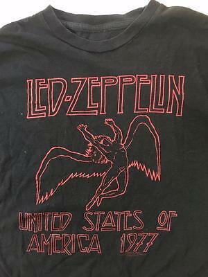 LED Zeppelin Angel Logo - LED ZEPPELIN FALLEN Angel Usa Tour 1977 Logo Retro Distressed Shirt