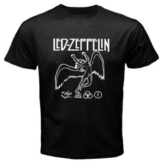 LED Zeppelin Angel Logo - Danac Gildan 2017 LED ZEPPELIN *Angel Logo Rock Legend Jimmy Page ...