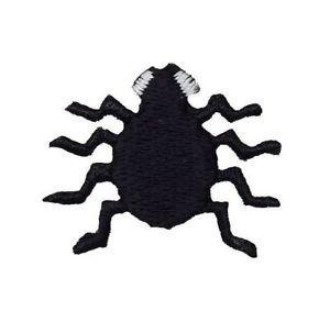 Black Spider Logo - Halloween Small Black Spider 1 On Applique Embroidered Patch