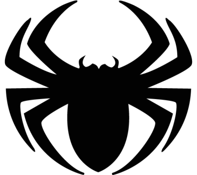 Black Spider Logo - PNG image Black spider siluet logo PNG image | DLPNG