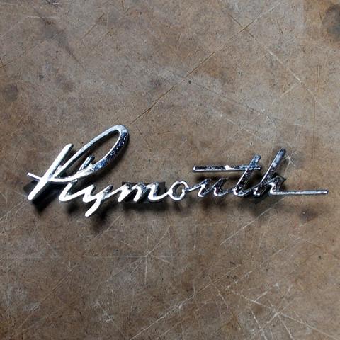Plymouth Emblems Logo - Plymouth Savoy Belvedere Dash Emblem 53 54 – Nostalgic Parts