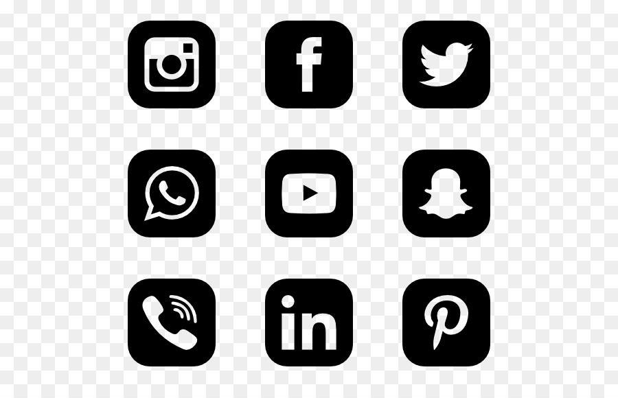 White Social Logo - Social media Computer Icons Clip art - social icons png download ...