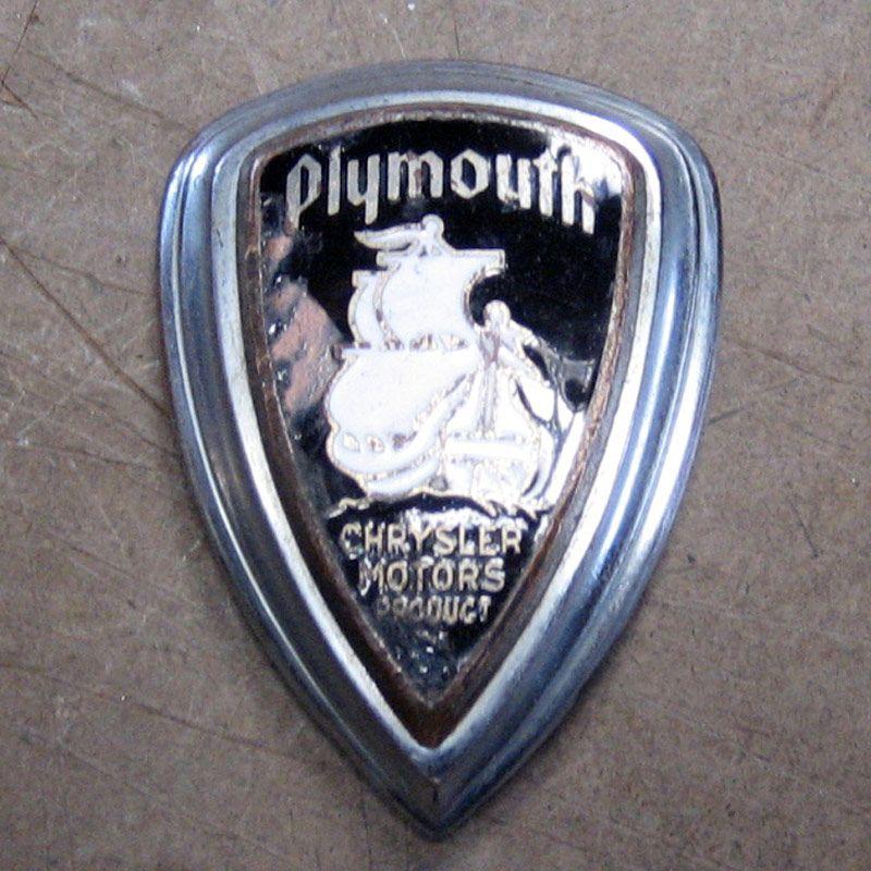 Plymouth Emblems Logo - Plymouth Coupe Deluxe Grille emblem 35 36