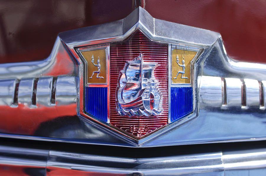 Plymouth Emblems Logo - 1949 Plymouth P-18 Special Deluxe Convertible Emblem Photograph by ...