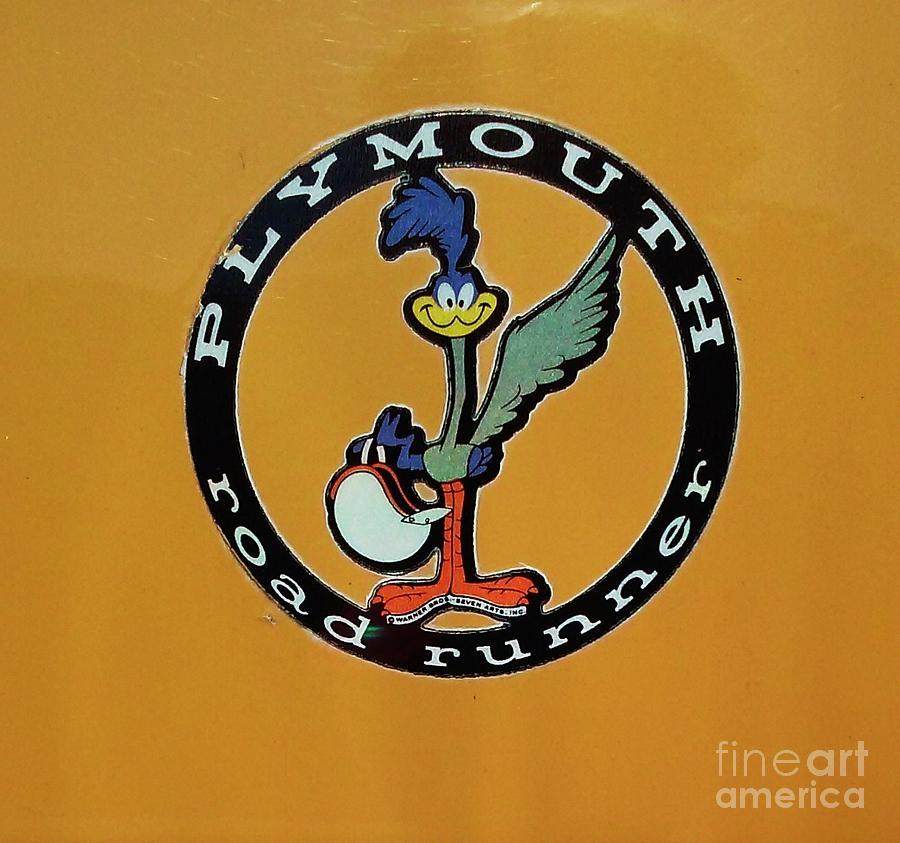 Plymouth Emblems Logo - Collectible 1971 Plymouth Road Runner Emblem Photograph by ...