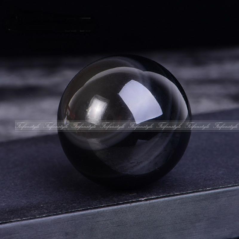 Rainbow Sphere Logo - AAA++1PC 50mm Natural Black Obsidian Rainbow Sphere Crystal Ball ...