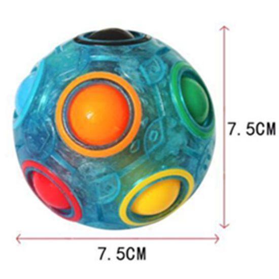 Rainbow Sphere Logo - China Custom Logo Printed 12 Holes Fidget Cube Magic Rainbow Ball