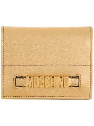 Moschino Gold Logo - Moschino Gold Logo Wallet - Farfetch