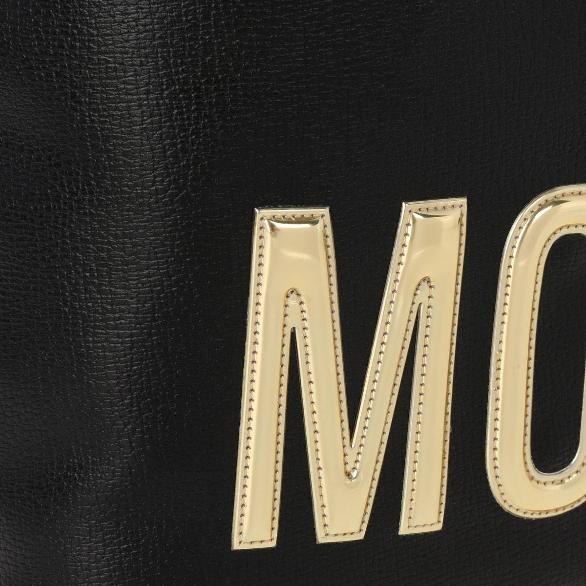 Moschino Gold Logo - Love Moschino Shopping Bag Black in gold | fashionette