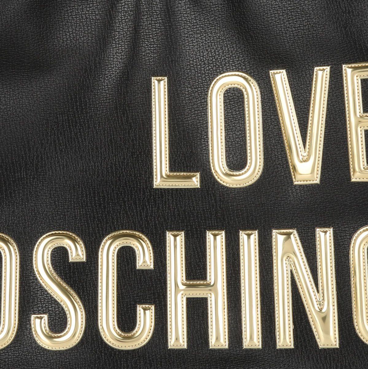 Moschino Gold Logo - Love Moschino Shopping Bag Black in gold
