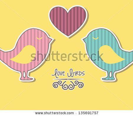 Blue Bird with Yellow Background Logo - pink and blue bird over yellow background vector illustration ...
