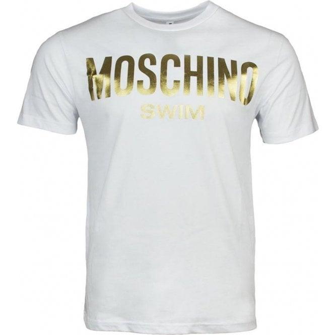 Moschino Gold Logo - Love Moschino. Moschino Gold Logo T Shirt White