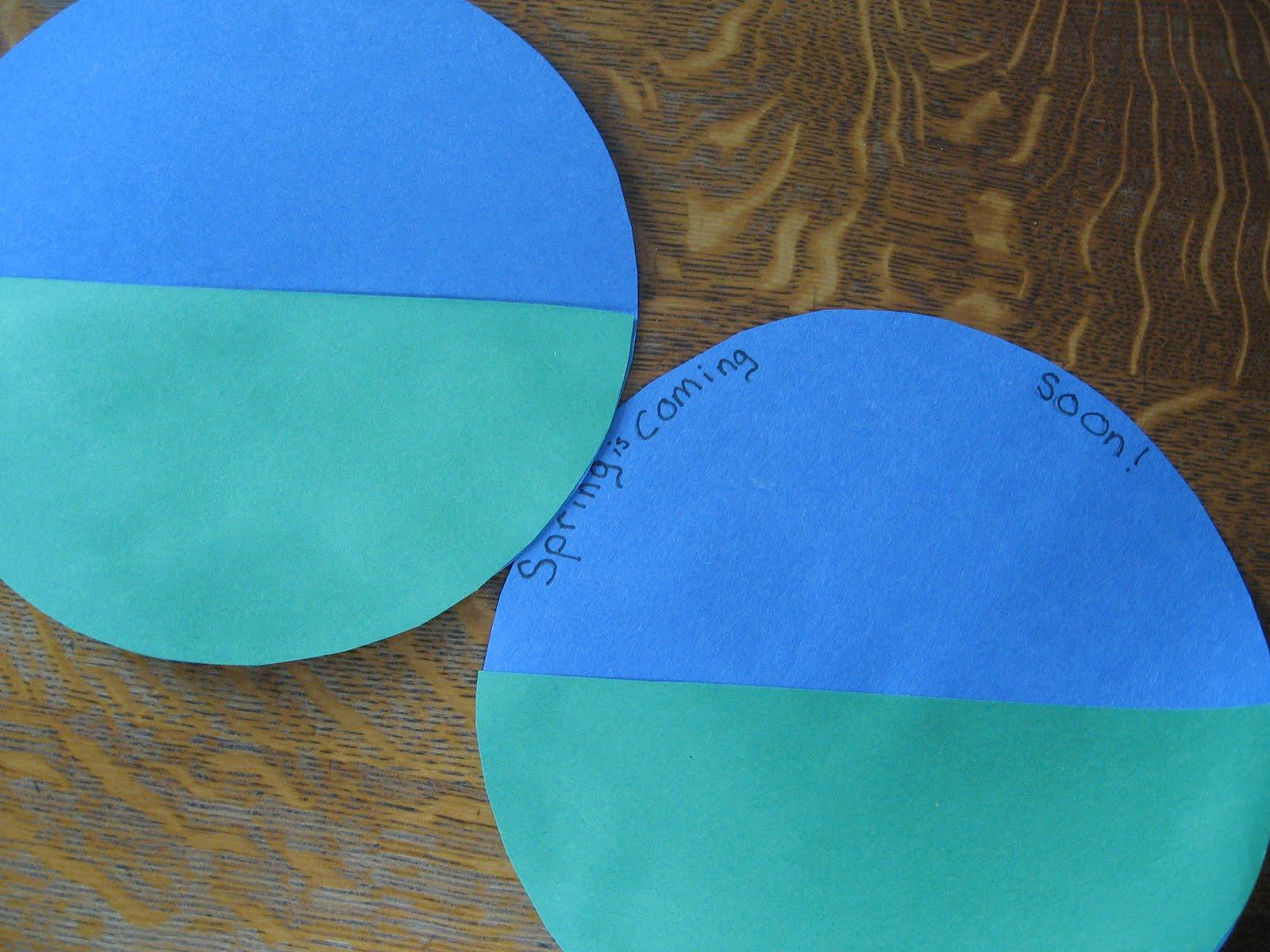 Half Blue Circle Logo - Almost Unschoolers: Groundhog Day Craft