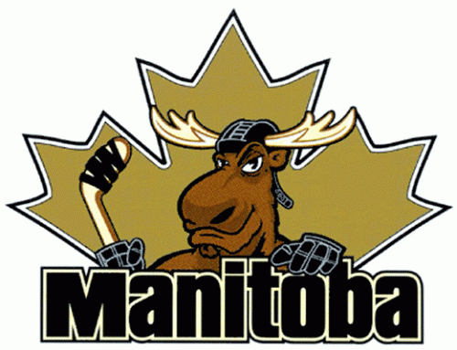 Moose Hockey Logo - Manitoba Moose hockey logo from 2001-02 [alternate] at Hockeydb.com
