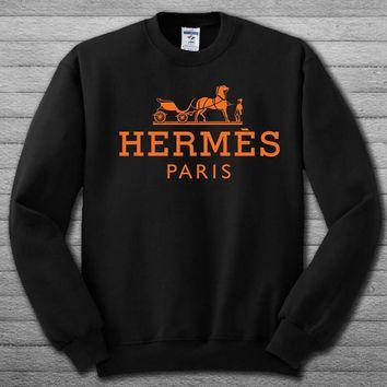 Hermes Paris Logo - hermes paris logo Sweatshirt # For Women from HindsSweatshirt on