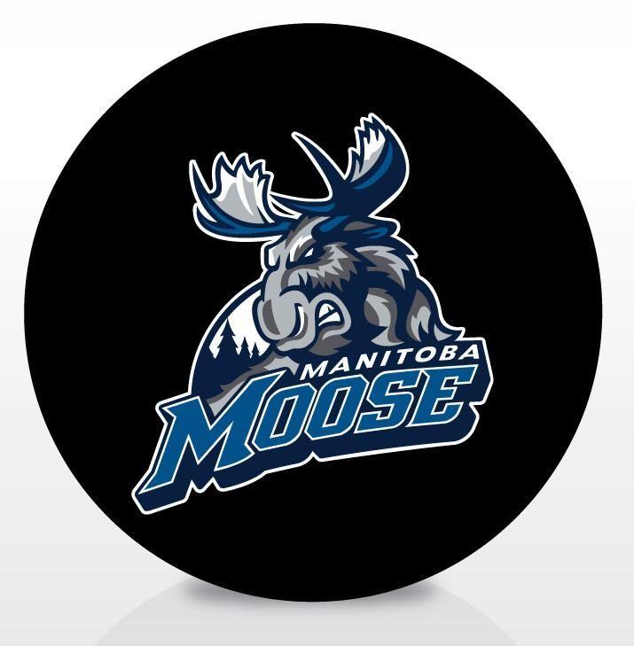 Manitoba Moose Logo - Manitoba Moose Official Souvenir Puck – ahlstore.com