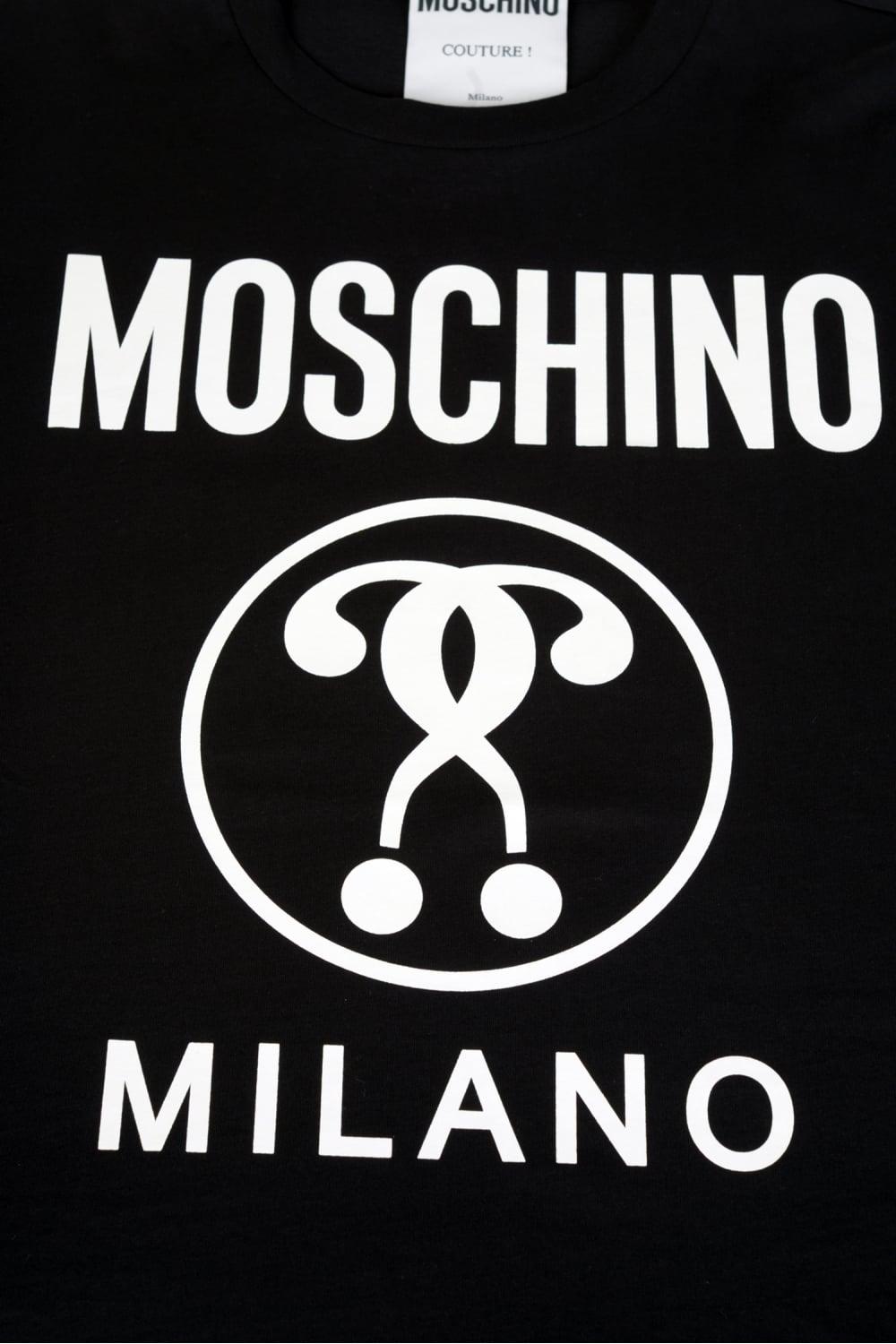 Moschino Milano Logo - MOSCHINO Moschino Milano Tshirt Black - Clothing from Circle Fashion UK