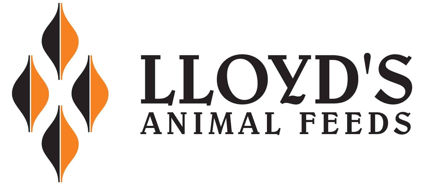 Animal Feed Logo - Lloyd's Animal Feeds - Delivering results on your farm - 01691 830741