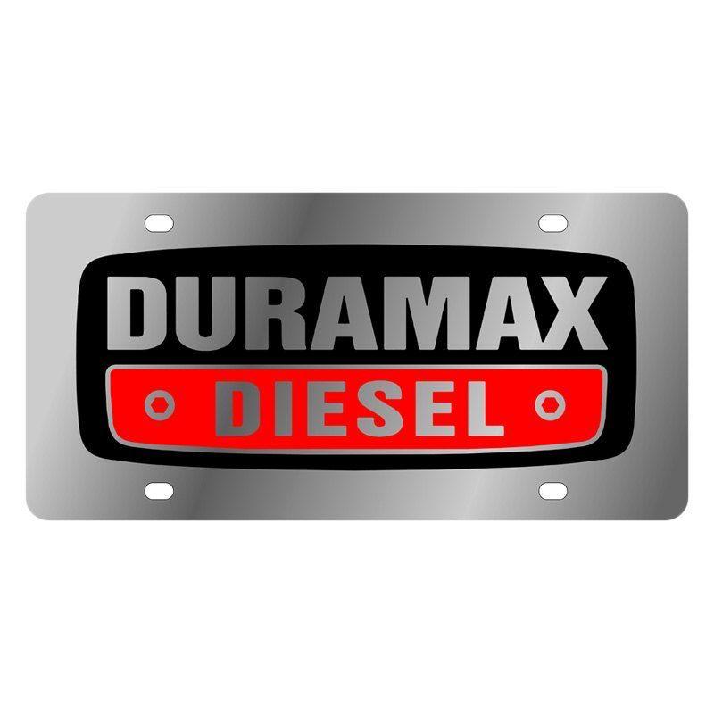 Duramax Logo - Eurosport Daytona® License Plate with Duramax Diesel Logo