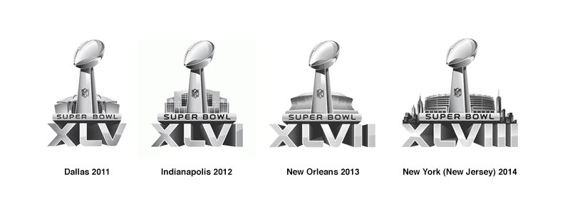 XLVIII Logo - Super Bowl XLVIII: Seattle 43, Denver 8, Logo 0