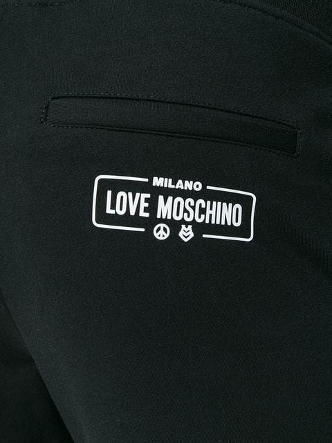 Moschino Milano Logo - LOVE MOSCHINO MILANO BOX LOGO BLACK JOGGERS M108908E1942 | Budwals