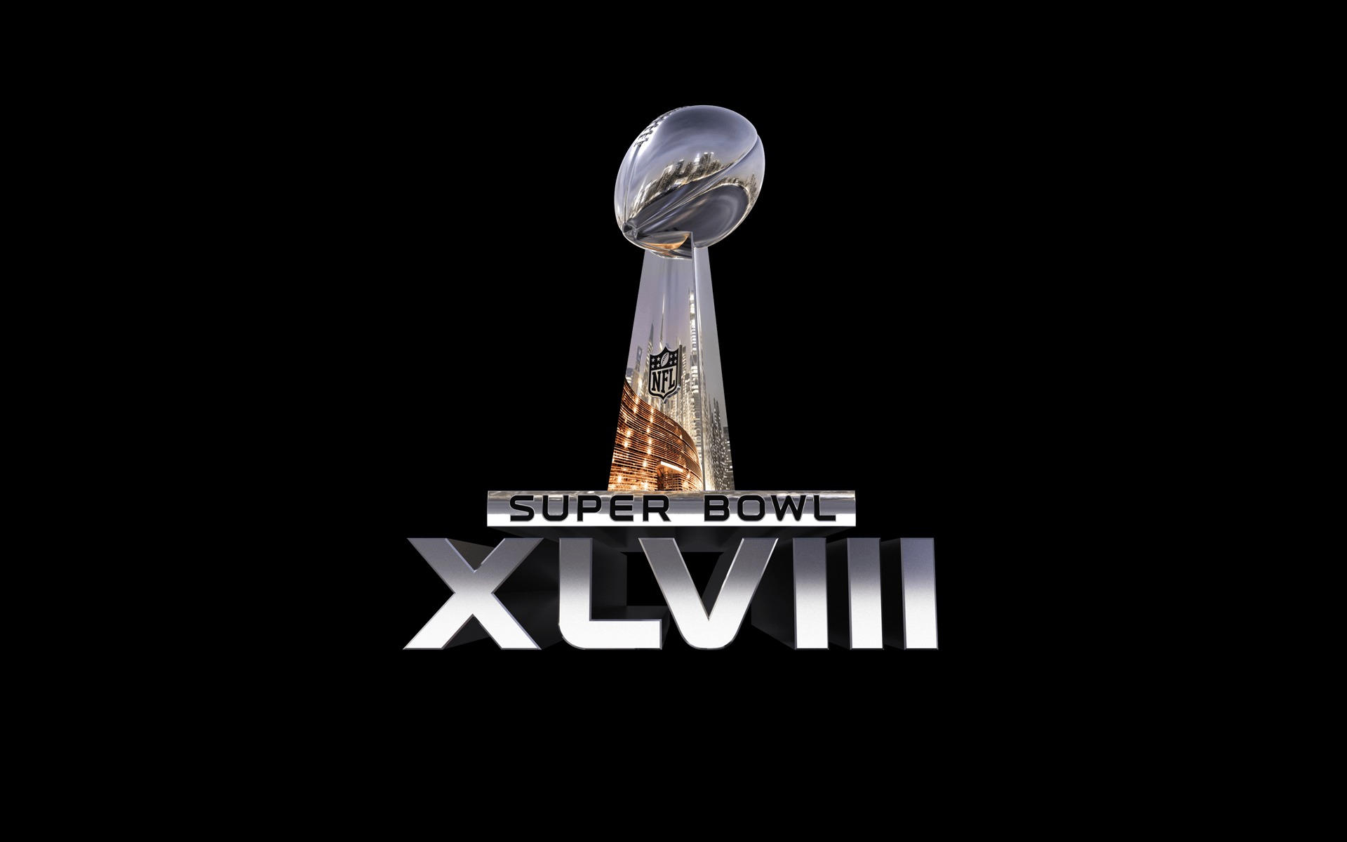 XLVIII Logo - NFL-2014-Super-Bowl-XLVIII-Logo-Wallpaper | Fizzie Mulligans