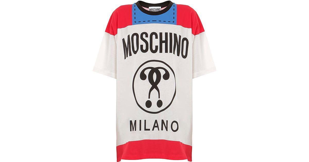 Moschino Milano Logo - Lyst Milano Logo T.shirt in Blue