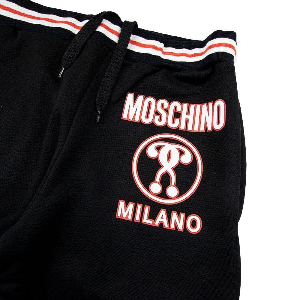 Moschino Milano Logo - Moschino Milano Pants Black/Red | ONU