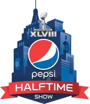 XLVIII Logo - Super Bowl XLVIII halftime show
